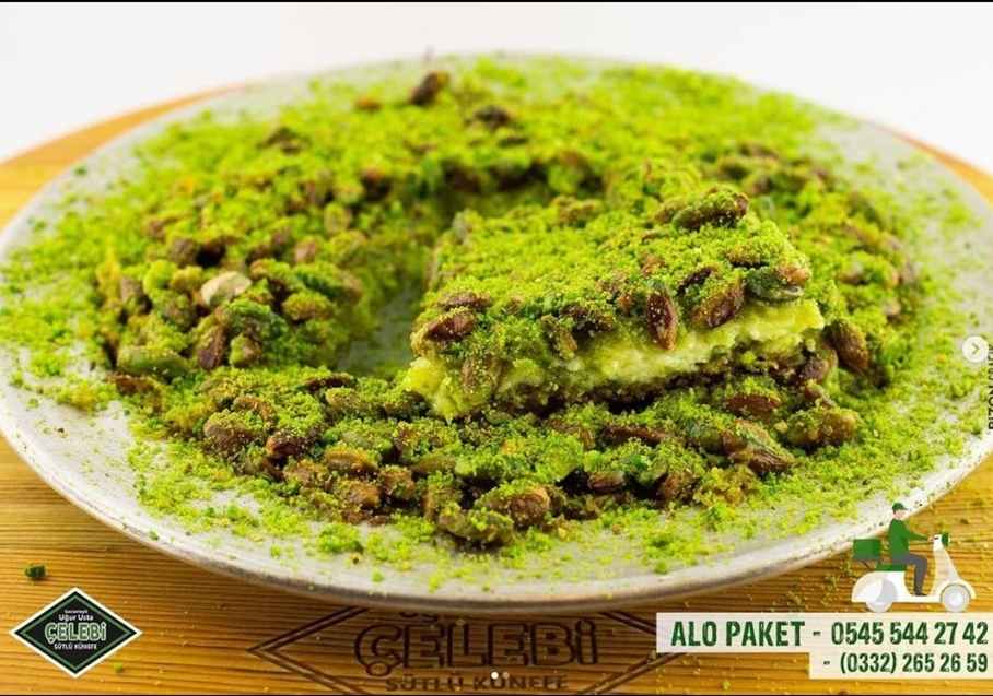 çelebi sütlü künefe burmalı kadayıf, kaymaklı kadayıf, sütlü künefe , simit katmer , katmer , dondurma , midye baklava , hasır kadayıf , kaymaklı kadayıf